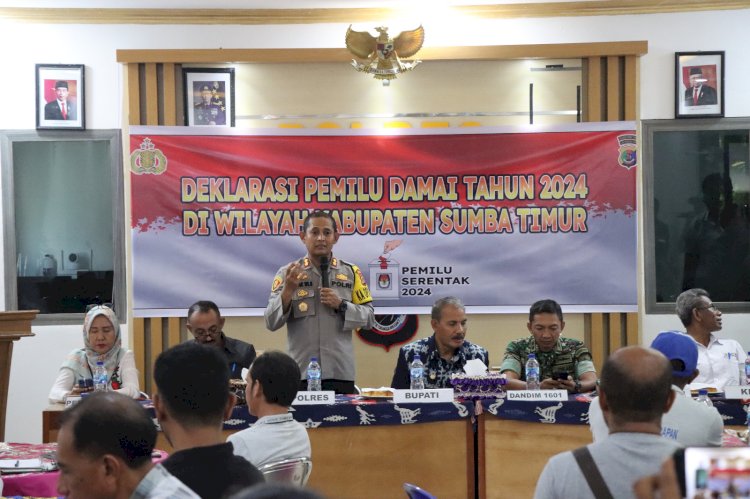 Polres Sumba Timur Gelar Deklarasi Pemilu Damai 2024