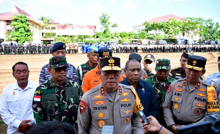 Komitmen Melindungi NTT dari Ancaman Alam, Kapolda NTT Pimpin Apel Kesiapan Penanggulangan Bencana