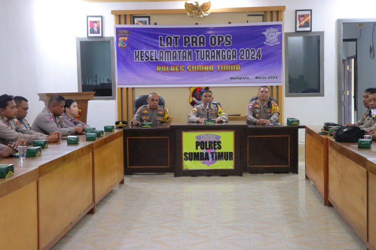 Operasi Keselamatan Turangga 2024 Dimulai Tanggal 4 Maret, Polres Sumba Timur Gelar Lat Pra Ops.