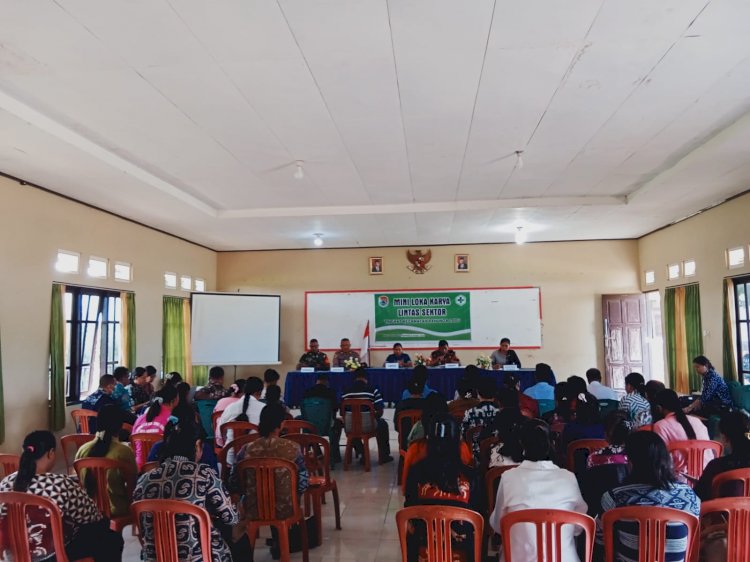 Hadir Dalam Mini Loka Karya, Kapolsek Pahunga Lodu Siap Dukung Pencegahan Stunting, DBD dan Malaria.