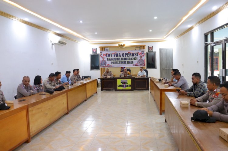Persiapan Operasi Bina Karuna 2024, Polres Sumba Timur Gelar Latihan Pra Operasi.