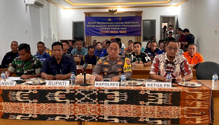 Rakor Lintas Sektoral Digelar, Polres Sumba Timur Siap Amankan Perayaan Paskah 2025