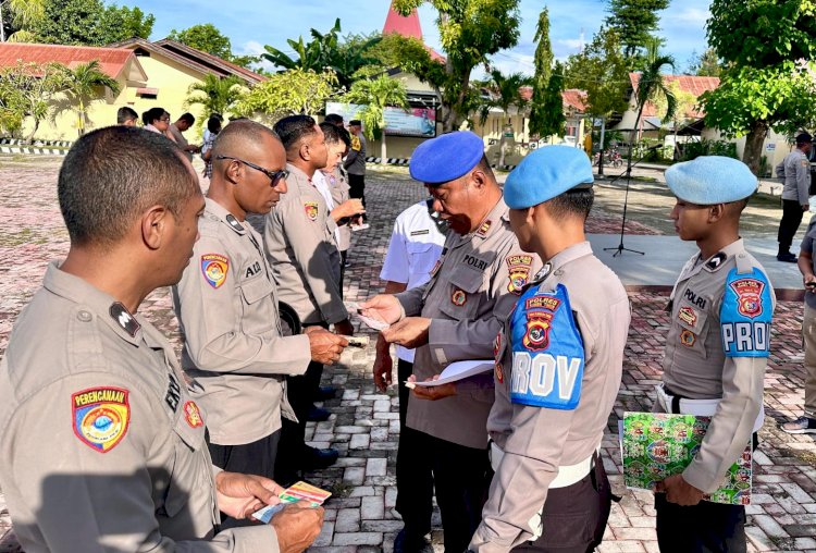 Si Propam Polres Sumba Timur Gelar Gaktiblin, Tegakkan Disiplin dan Tertib Administrasi Anggota