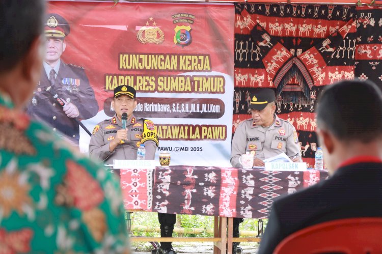 Kapolres Sumba Timur Lakukan Kunker ke Polsek Matawai Lapawu, Tegaskan Pentingnya Sinergitas Dukung Ketahanan Pangan dan Stabilitas Keamanan