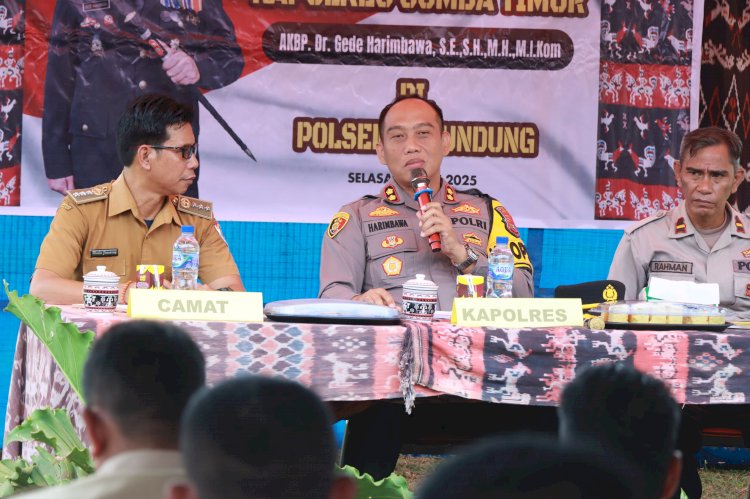 Dekatkan Diri dengan Masyarakat, Kapolres Sumba Timur Terapkan Sistem Desa Pantauan