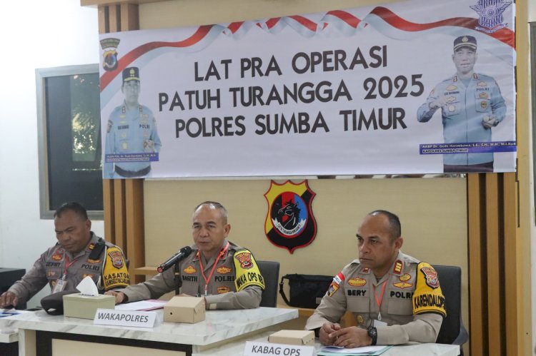 Polres Sumba Timur Gelar Latihan Pra Operasi Patuh Turangga 2025