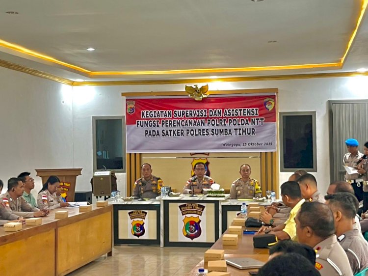 Biro Rena Polda NTT Laksanakan Supervisi dan Asistensi Fungsi Perencanaan Polri di Polres Sumba Timur