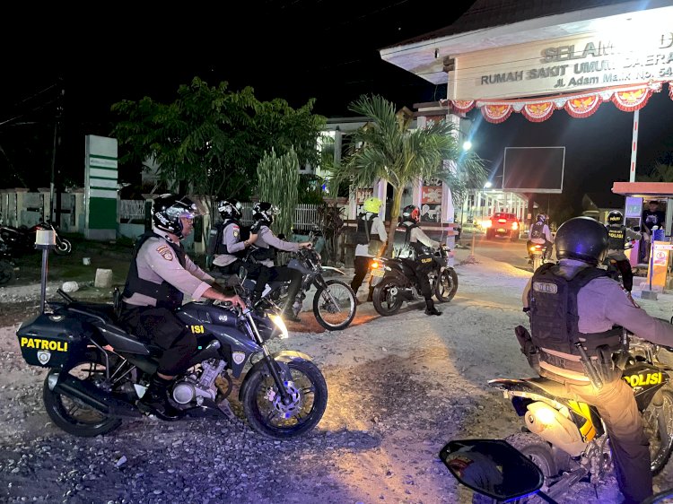 Polisi Sisir Kota Waingapu, Patroli Presisi Cegah Gangguan Kamtibmas