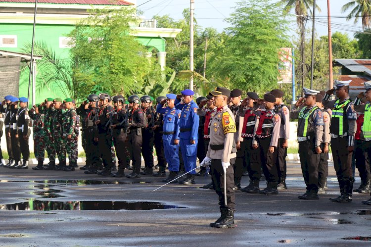 Polres Sumba Timur Gelar Apel Kesiapan Pengamanan Malam Tahun Baru 2026
