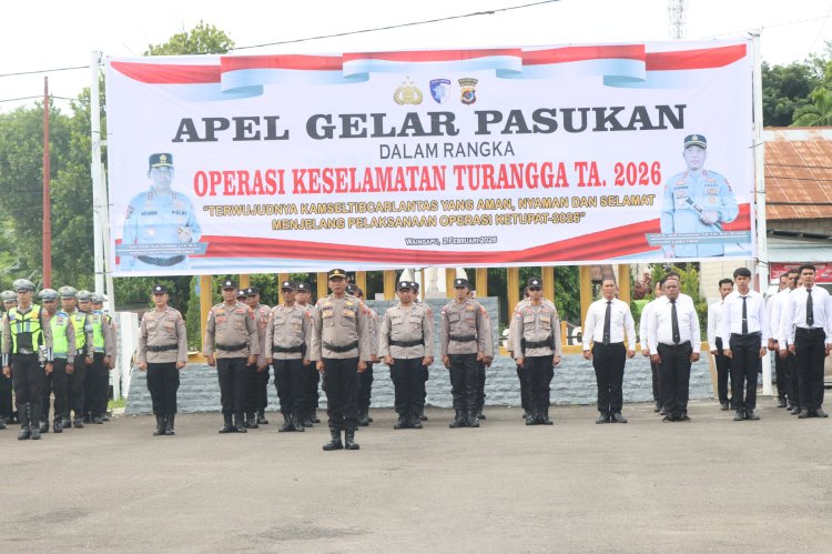 Polres Sumba Timur Gelar Apel Pasukan Operasi Keselamatan Turangga 2026