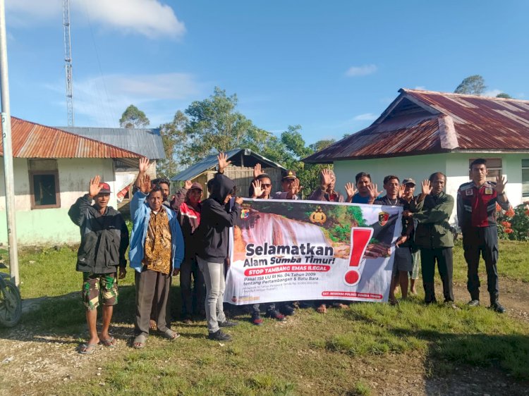 Polsek Matawai La Pawu Tingkatkan Upaya Sosialisasi Larangan Tambang Emas Ilegal