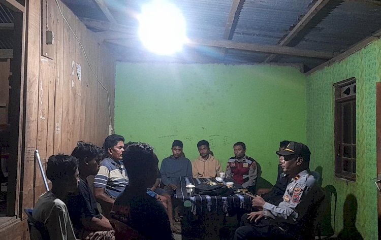 Polsek Matawai La Pawu Intensifkan Patroli Dialogis, Warga Diimbau Hentikan Tambang Emas Ilegal