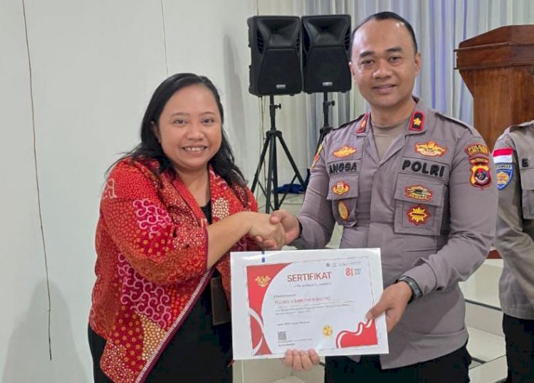 Polres Sumba Timur Raih Peringkat I KPPN Waingapu Award Kategori IKPA Terbaik