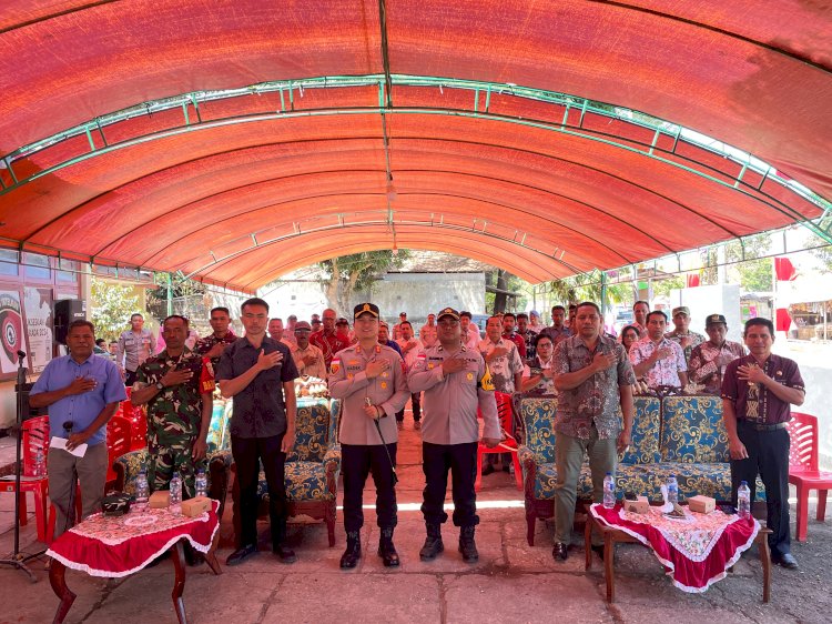 Kunker ke Polsek Lewa, Kapolres Sumba Timur Perkuat Koordinasi dan Pelayanan kepada Masyarakat