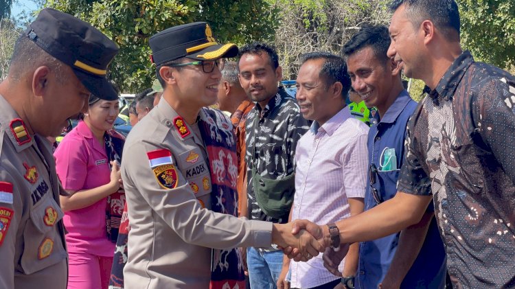 Kapolres Sumba Timur Kunjungi Tiga Polsek, Perkuat Sinergitas dan Kamtibmas