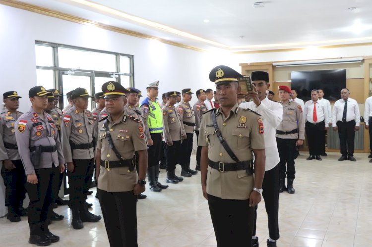 Kapolsek Karera Berganti, Kapolres Sumba Timur Tekankan Penguatan Kamtibmas