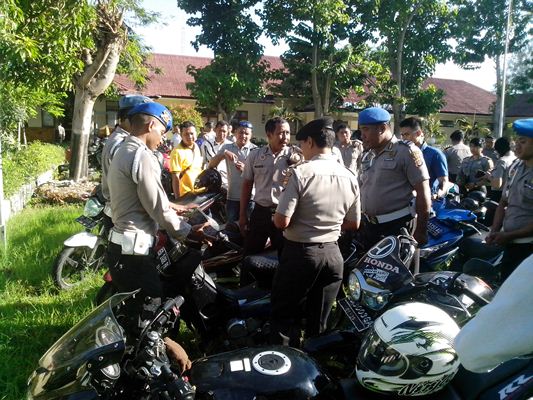 Puluhan Motor Anggota diperiksa Propam