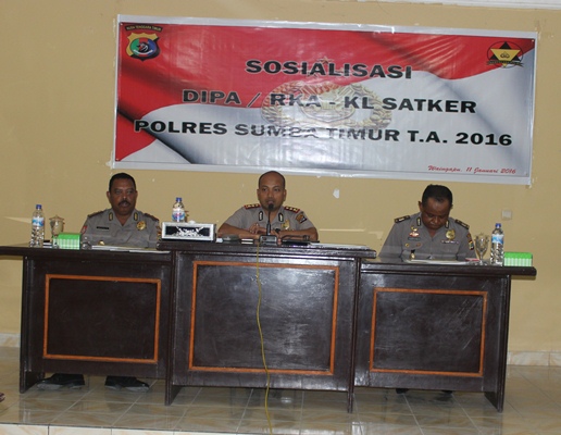 Polres Sosialisasi DIPA / RKA-KL Tahun Anggaran 2016