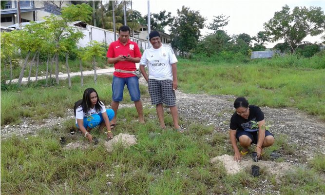 Rayakan HUT, KBPPP Laksanakan Penghijauan di Polsek Waingapu Kota NTT