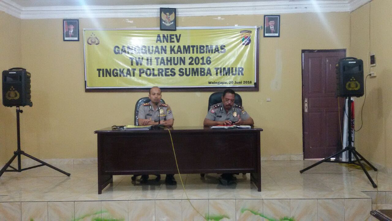 Buka Rapat Anev Gangguan Kamtibmas, Kapolres Minta Jajaran Utamakan Pelayan Kepada Masyarakat