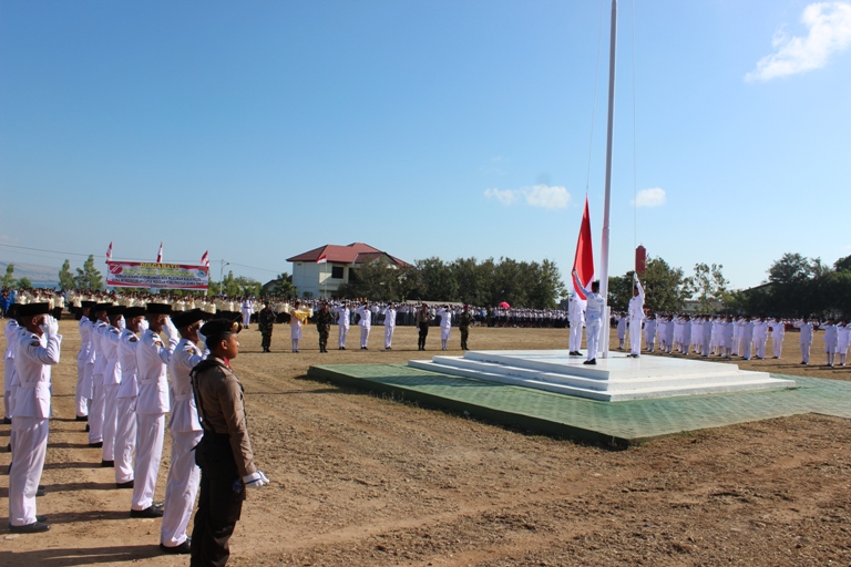 Polres Sumba Timur Ikut Upacara Peringatan Hari Kemerdekaan RI ke-71