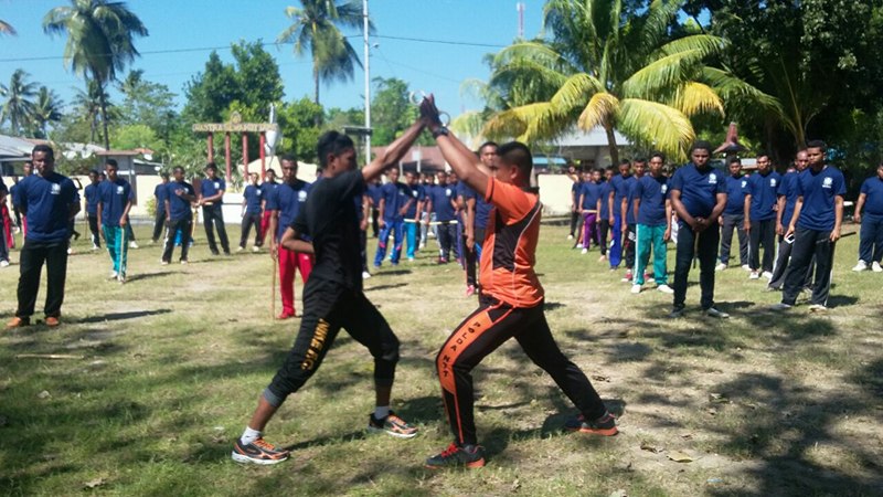 Sat Binmas Berikan Latihan Bela Diri Kepada Peserta Diklat Satpam