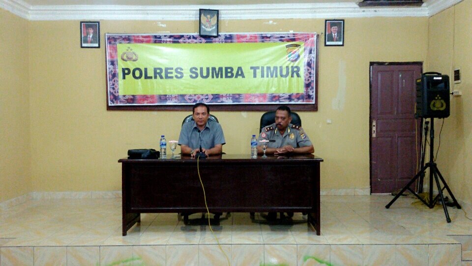 Dir Narkoba Polda NTT Laksanakan Tatap Muka Dengan Anggota Polres Sumba Timur