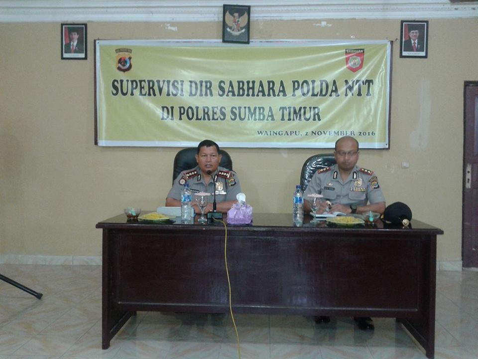 Tatap Muka Dengan Anggota Polres Sumba Timur, Dirsabhara Polda NTT Ajak Anggota Lakukan Inovasi Kreatif