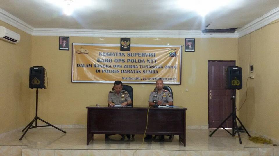 Karoops Polda NTT Laksanakan Supervisi Di Polres Sumba Timur