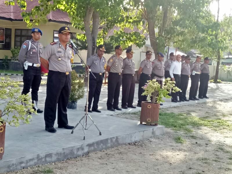 Jelang Ibadah Paskah 14 April, Polres Sumba Timur Laksanakan Apel Siaga 1