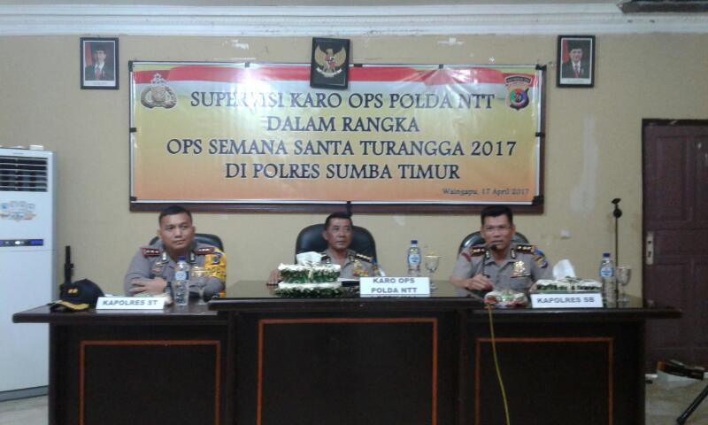 Laksanakan Supervisi Ops Semana Santa, Karo Ops : Anggota Jangan Underestimate Dengan Keadaan Yang Ada