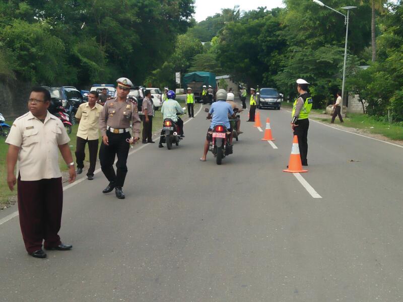 Jelang Ops Semana Santa, Polres Sumba Timur Gelar Cipkon Gabungan