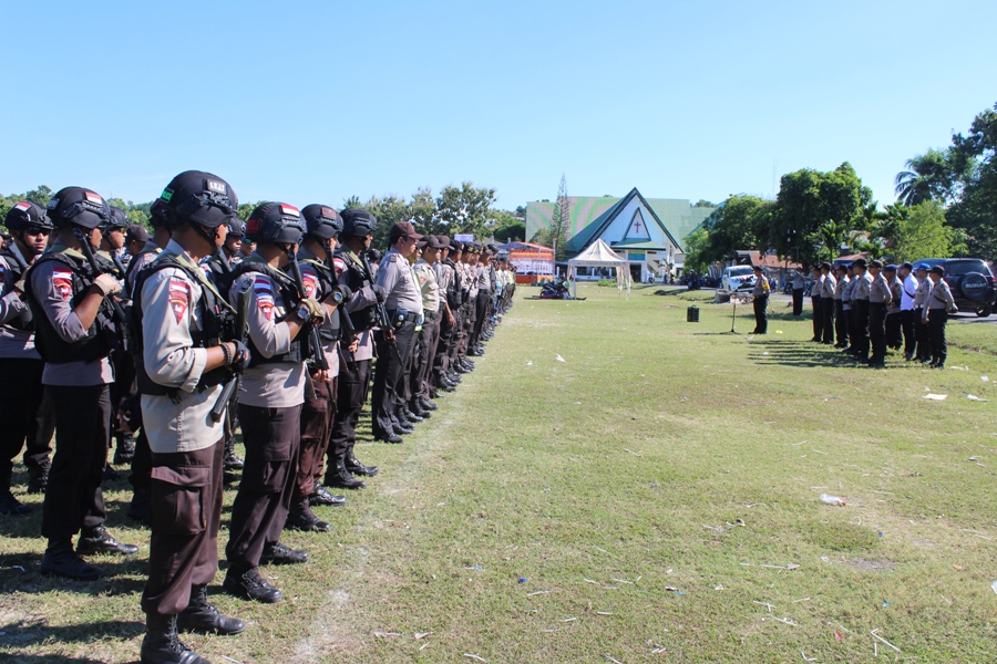 Polres Sumba Timur kawal kegiatan aksi bela NKRI dan penyalaan 1000 lilin