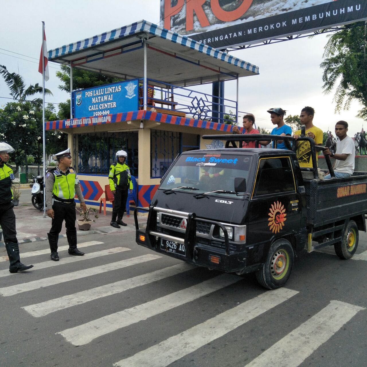 Satlantas Polres Sumba Timur Jaring Sejumlah Pelanggar Yang Menggunakan Knalpot Racing