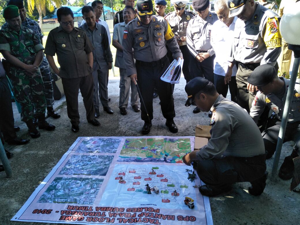 Matangkan Strategi Pengamanan Pilkada, Polres Sumba Timur Gelar TFG