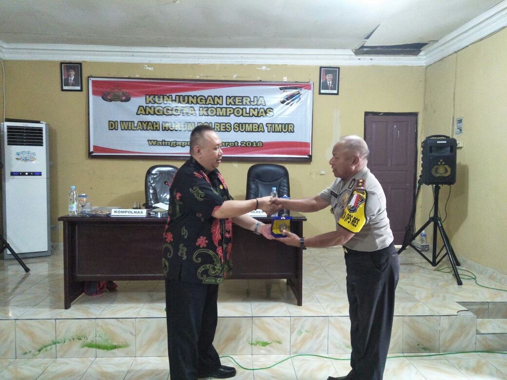 Polres Sumba Timur Terima Kunjungan Komisioner Kompolnas