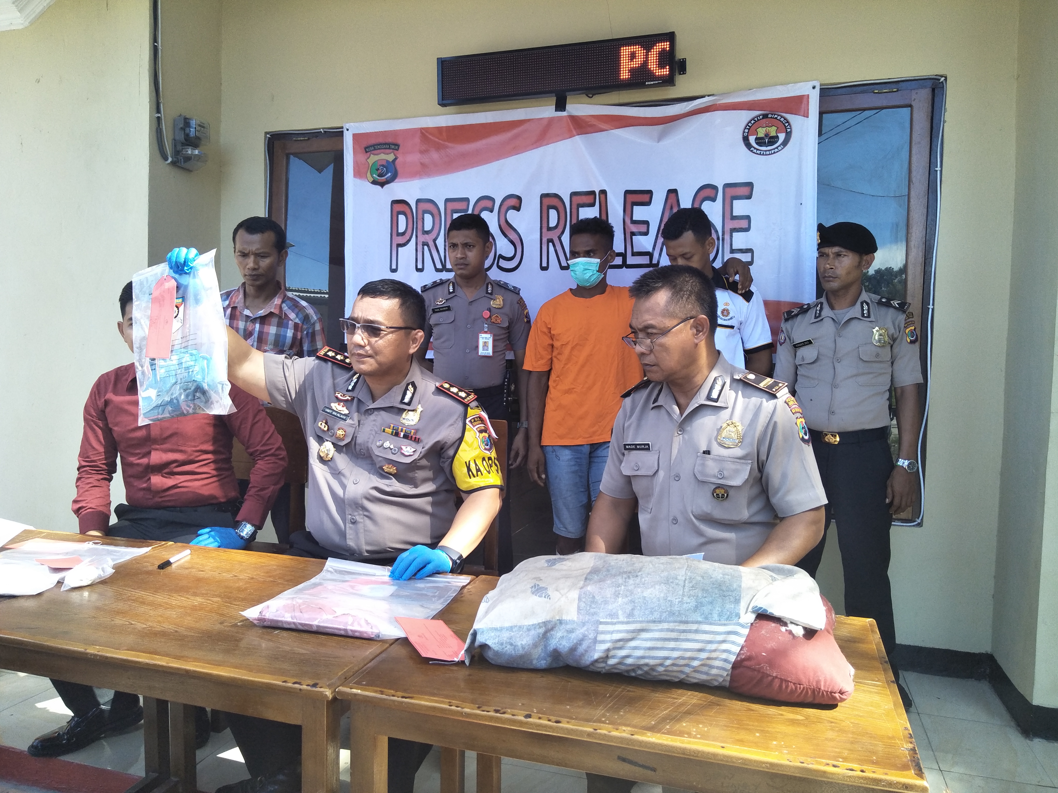 Team Sus Polres Sumba Timur Berhasil Ungkap Kasus Pembunuhan Di Desa Kuta Dalam Kurun Waktu 1x24 Jam