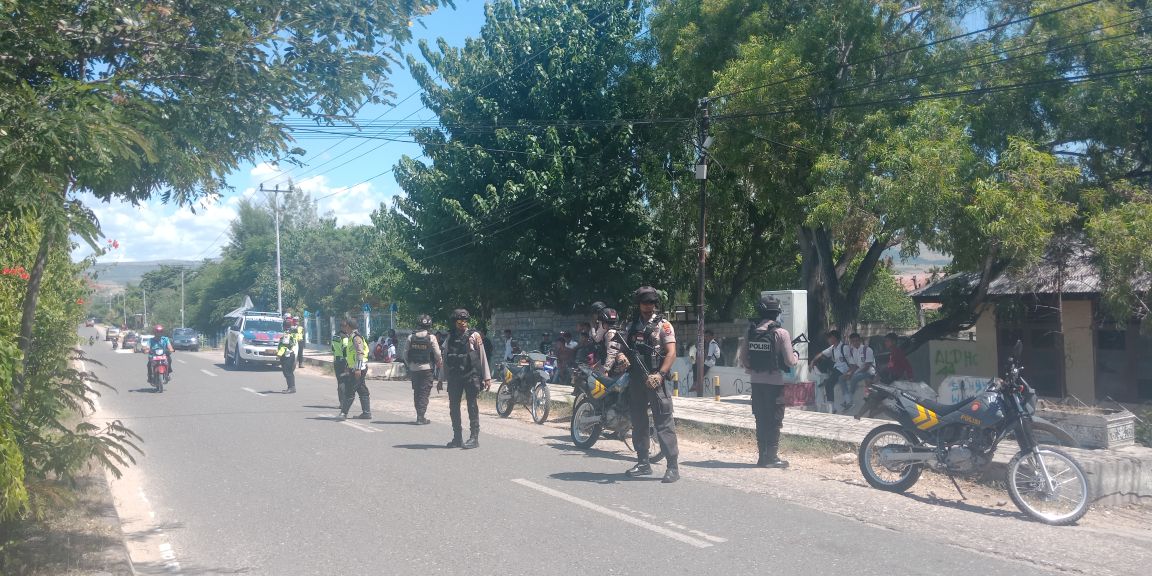 Polres Sumba Timur Jaga Ketat Pelaksanaan Pengumuman UN Tingkat SMA