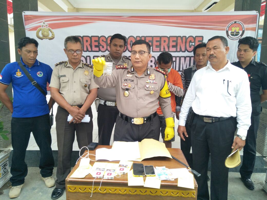 Polres Sumba Timur Press Conference Pengungkapan Kasus Narkoba