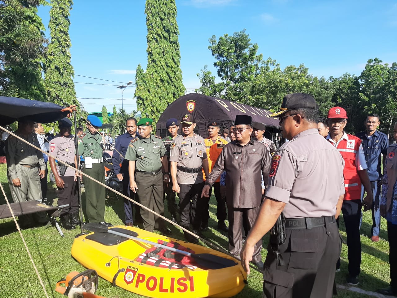 Bupati dan Kapolres Sumba Timur Cek Kesiapsiagaan Posko Penanggulangan Bencana